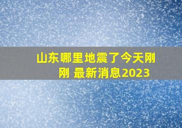 山东哪里地震了今天刚刚 最新消息2023